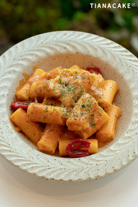 辣奶油Q弹虾滑意面（辣🌶️🌶️）