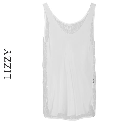 LIZZY 简约百搭精致U领真丝+蕾丝背心7125 商品图8