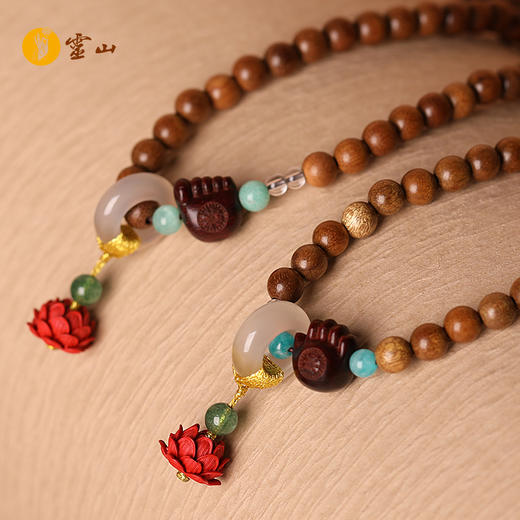 抱福纳祥莲花金丝楠木手串 商品图3