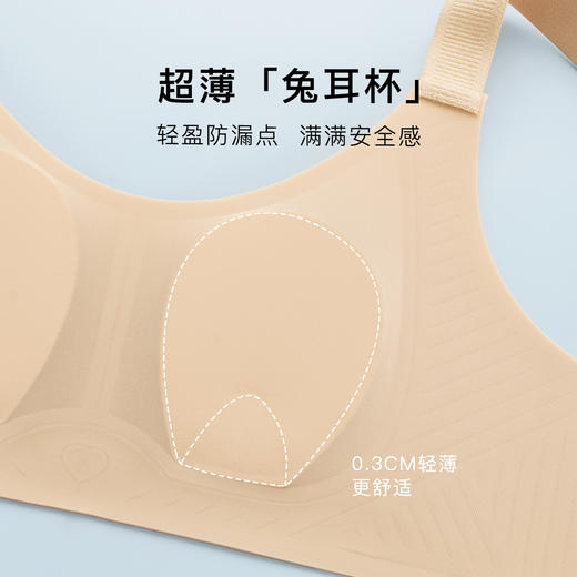 凉感兔耳杯内衣女超薄冰丝软支撑聚拢防下垂高弹舒适文胸罩明月沐雪 商品图4
