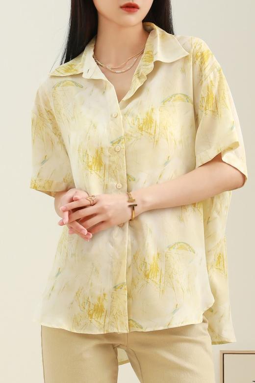 LNNNS 气质抽象印花衬衣 12799 商品图4