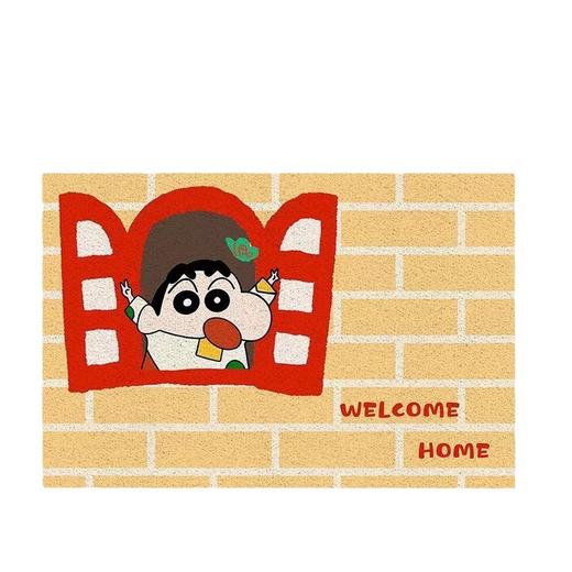 【隐藏污泥 表面不显脏】少女心可爱卡通丝圈地垫 入户门卡通地垫 创意线条狗 可爱蜡笔小新 脚垫防滑蹭玄关垫-QQ 商品图4