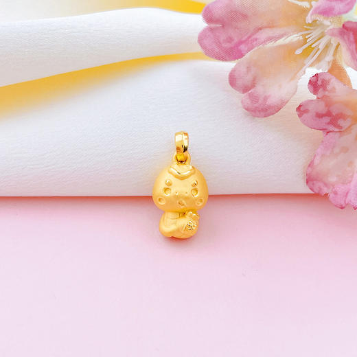 【限时7.5折】【定价黄金】足金 #福袋 #儿童/宝宝 #蛇年新品 【精品】3D硬金空心蛇年生肖福袋蛇宝宝吊坠(AR3DDZ00101)（预售产品下单后不退款不退货不换货不补差价） 商品图0