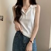 【polo领背心女】坎肩夏新款独别致翻领无袖T恤女外穿辣妹上衣 商品缩略图1