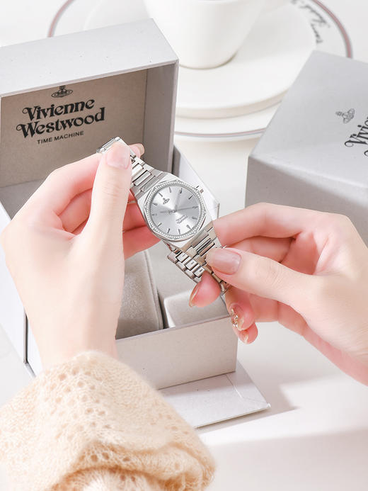 vivienne westwood/西太后机械手表白月光镶钻女表 商品图4