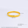 足金999.9 古法油亮固口半实心光圈内莲花心经轮胎手镯（面宽约7.9-8.3mm，厚约3.6mm）(ANWZGFSZ00227-3)（预售产品下单后不退款不退货不换货不补差价） 商品缩略图4