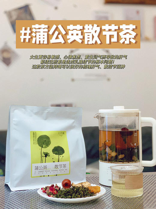 【蒲公英散节茶/知竹棠金银花柚子汁】科学配比，内调食疗！无香精，无色素，无防腐剂，0添加果汁 商品图0