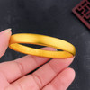 足金999.9 古法油亮固口半实心光圈内莲花心经轮胎手镯（面宽约7.9-8.3mm，厚约3.6mm）(ANWZGFSZ00227-3)（预售产品下单后不退款不退货不换货不补差价） 商品缩略图3
