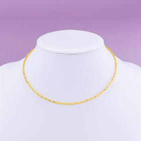 【限时克减150元】足金999 5G黄金调节蹦迪珠金珠转运珠项链串珠项圈（内里为镍钛合金弹力绳）(AG5GXL00023)补差价）预售产品下单后不退款不退货不换货不补差价