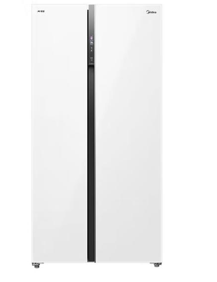 美的（252048）（252048）60cm薄对开门双开门零距离嵌入底部散热风冷无霜一级双变频电冰箱 527升BCD-527WUKGPZM(Q)极地白 商品图0
