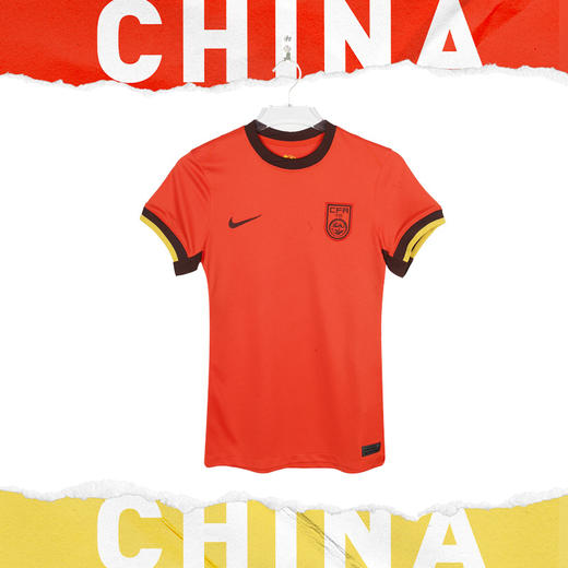 小李子NIKE耐克24/25中国队主场球迷版球衣短袖成人女FJ4330-633 商品图1