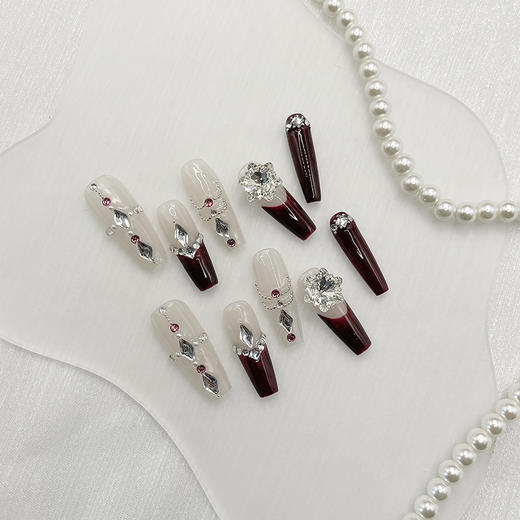 手工穿戴甲爆款高级温柔腮红可拆卸晕染ins_ym 商品图13