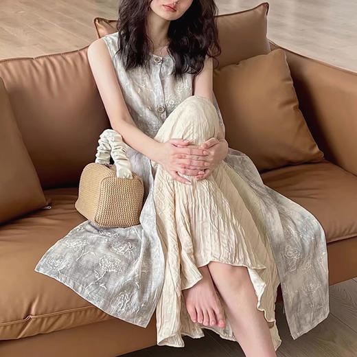 裁缝学苑AQ301新中式无袖背心裙子纸样两件连衣裙打版裁剪图 商品图1