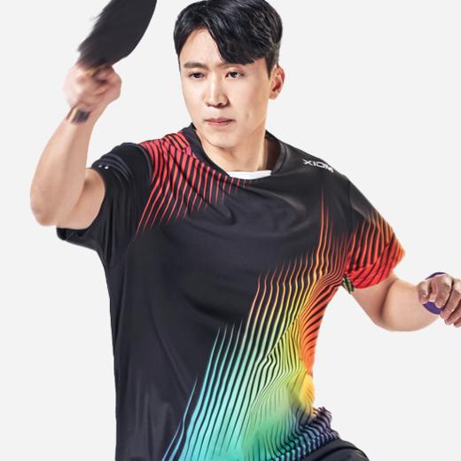 Xiom骄猛乒乓球服T108奥斯丁乒乓球衣夏季透气专业训练服速干比赛短袖运动专用球服 商品图1