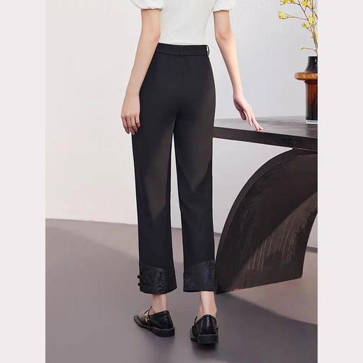 女装24夏季新款休闲直筒长裤2235-T9607 商品图1