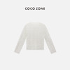 COCO ZONE 2024设计感条纹长袖针织衫气质圆领套头上衣CC1B0932 商品缩略图1