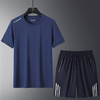 【冰丝套装】【DSK】大依优型大码夏季套装圆领短袖T恤夏季加肥加大肥佬休闲宽松透气上衣男士半袖夏装 商品缩略图6