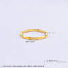 【限时克减150元】足金999.99 【精品】五9黄金实心固口戒指竹节戒指圈戒(ACJZ00260)（预售产品下单后不退款不退货不换货不补差价（预售产品下单后不退款不退货不换货不补差价 商品缩略图3