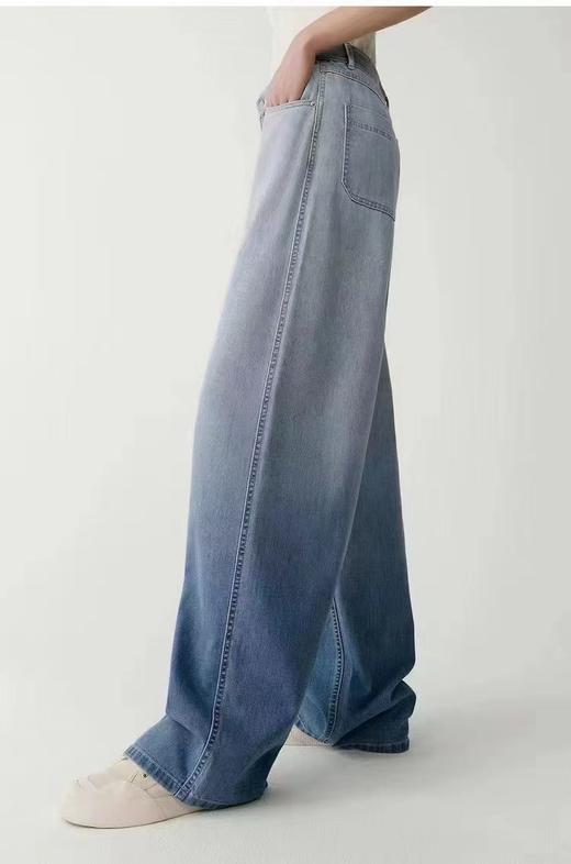 限量【之禾剪标渐变色天丝牛仔裤】直筒裤型，修饰腿型纤细腰部线条，视觉显高显瘦，轻松打造时尚造型-公司现货 商品图5