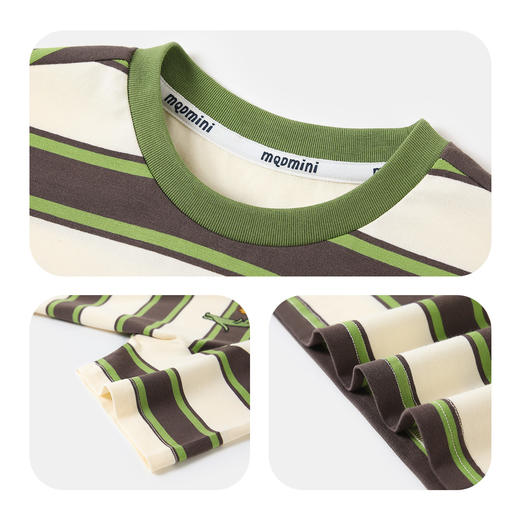 【5A级抑菌】【80-140】【MQDmini】男童短袖条纹T恤 商品图7