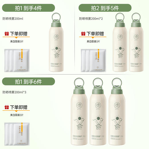 儒意防晒喷雾200ml美白防晒喷雾官方旗舰店正品夏季脸面部防紫外线霜男女全身体|儒意官方商城 商品图1