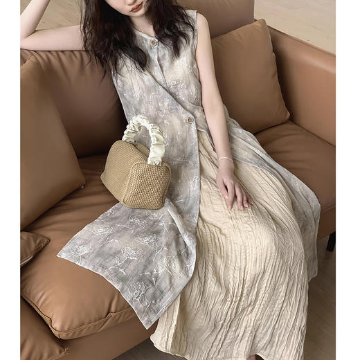 裁缝学苑AQ301新中式无袖背心裙子纸样两件连衣裙打版裁剪图 商品图0