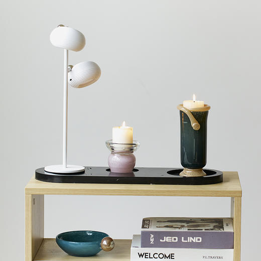 中古风轻奢餐桌双色拼接直筒迷你花瓶软装居家台面香薰烛台摆件 商品图5