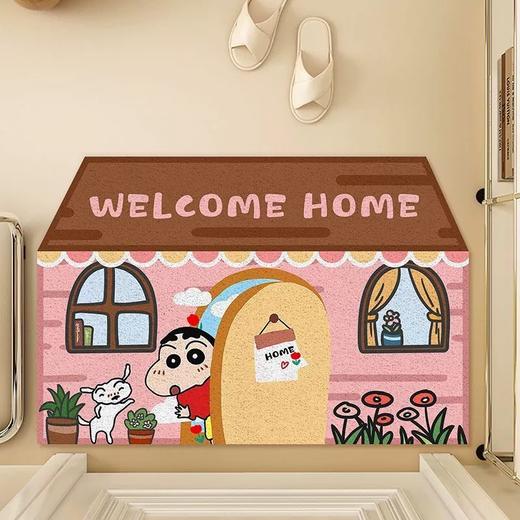 【隐藏污泥 表面不显脏】少女心可爱卡通丝圈地垫 入户门卡通地垫 创意线条狗 可爱蜡笔小新 脚垫防滑蹭玄关垫-QQ 商品图2