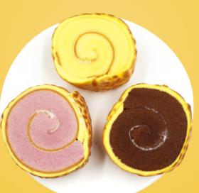 【浓郁鸡蛋香！木段虎皮蛋糕卷】多种口味多重享受，蛋奶香甜口感绵密细腻，虎皮恰到好处的微焦内里嫩，早餐食品休闲小零食营养健康代餐Y