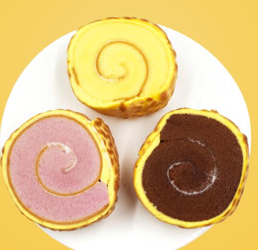 【浓郁鸡蛋香！木段虎皮蛋糕卷】多种口味多重享受，蛋奶香甜口感绵密细腻，虎皮恰到好处的微焦内里嫩，早餐食品休闲小零食营养健康代餐Y 商品图0