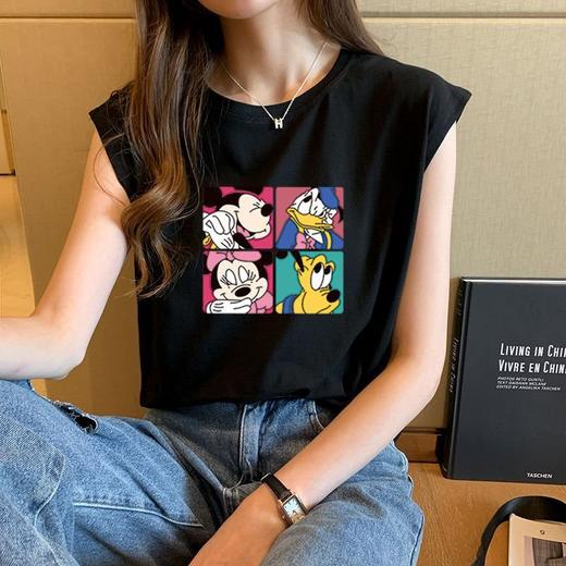 【背心款女装】夏季外穿潮白色时尚无袖t恤 宽松学生内搭运动上衣潮ins  商品图12