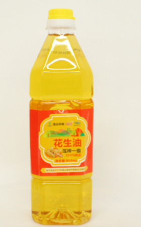 D清远供销压榨一级花生油900ML/瓶