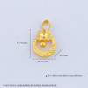 【限时克减150元】足金999.99 【精品】五9黄金蝴蝶结小金珠星星圆环吊坠(ACDZ00326)（预售产品下单后不退款不退货不换货不补差价）（预售产品下单后不退款不退货不换货不补差价） 商品缩略图3