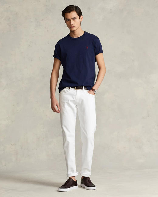 小马刺绣夏季经典款 定制纯色小标 圆领短袖T恤 6色 PT-1168 商品图1