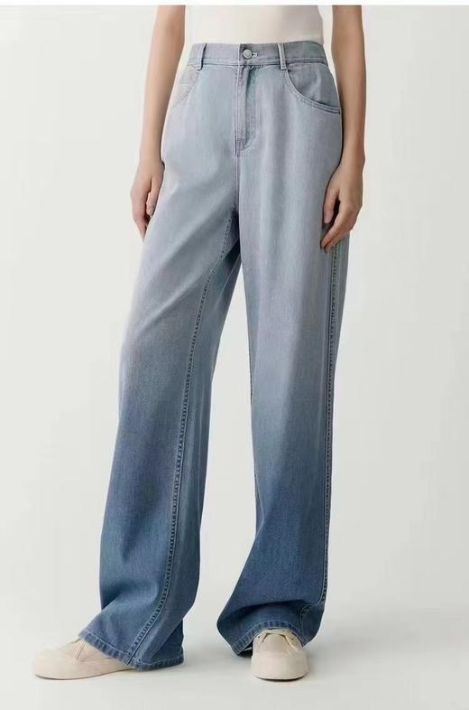 限量【之禾剪标渐变色天丝牛仔裤】直筒裤型，修饰腿型纤细腰部线条，视觉显高显瘦，轻松打造时尚造型-公司现货 商品图6