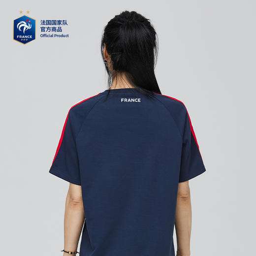 【官方正版】法国国家队 |深蓝拼色T恤欧洲杯款足球迷助威印花短袖 商品图1