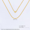 【限时克减150元】足金999 5G黄金17-18寸调节麻绳项链(AG5GXL00021-2)补差价）补差价）预售产品下单后不退款不退货不换货不补差价 商品缩略图3