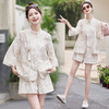 新中式国风短裤套装，气质名媛小香风刺绣提花两件套HR-ANY1185 商品缩略图3