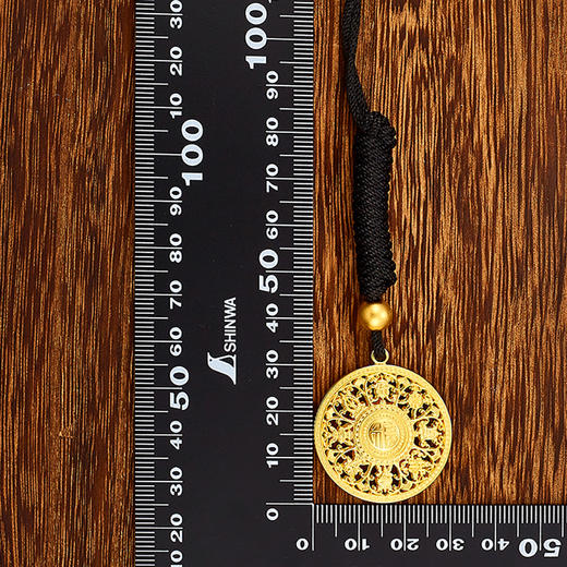 【限时克减150元】足金999 #八宝罗盘 #小红书 古法镂空福字八方祥瑞八宝罗盘吊坠(YGFDZ00106)（预售产品下单后不退款不退货不换货不补差价） 商品图2