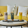 中古风轻奢餐桌双色拼接直筒迷你花瓶软装居家台面香薰烛台摆件 商品缩略图1