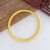 【限时克减128元】足金 油亮古法固口轮胎手镯半实心宽面内平外弧光圈手镯（面宽约8.8-9.2mm，厚约4.3mm）(ANWZGFSZ00082-2)预售产品下单后不退款不退货不换货不补差价 商品缩略图1