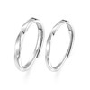 卡蒂罗/KADER 莫比乌斯系列 时光河流情侣对戒 925银流线造型线条设计轻奢浪漫开口可调节素圈一对 简约大气钟爱久久配饰 商品缩略图1
