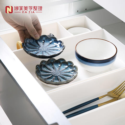 【白色5款可选】娜家日系抽屉收纳盒 商品图3