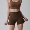 【3~5天发货】跃牌【美度空间】系列 NUF裸感夏季三分裤瑜伽裤女士抽绳运动短裤蜜桃提臀健身短裤女夏41031 商品缩略图1