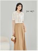 FS竹纤维女士时尚翻领针薄款织半袖241421 商品缩略图0