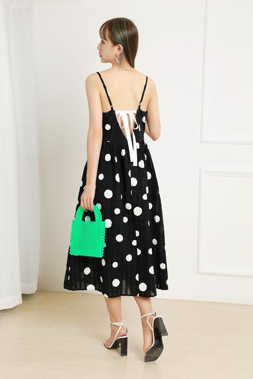 SUMMER & SAGE 波点吊带露背连衣裙 12776 商品图2