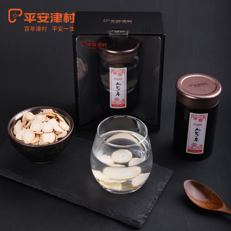 沈爷的宝贝 平安津村人参片煲汤 泡茶泡酒 磨粉含片人参片 40g/罐