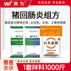 赛为猪回肠炎套餐止痢酒石酸泰万菌素兽用氟苯尼考粉白头翁散兽药