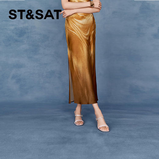 星期六闪烁蝴蝶钻带细跟拖鞋SSC2115242 商品图6