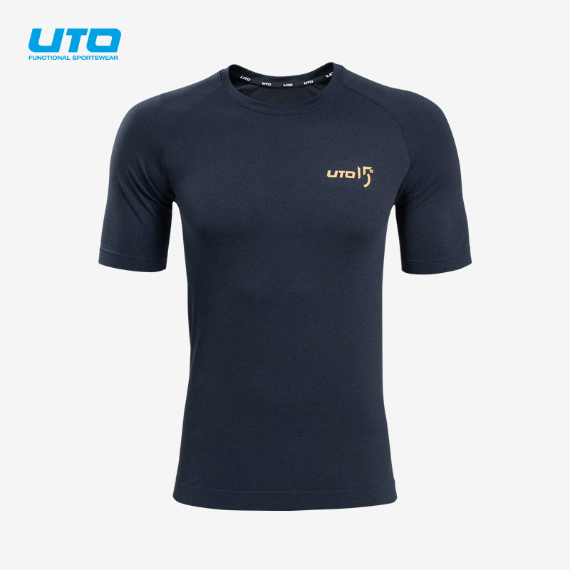 UTO悠途向氢男女运动短袖15周年纪念款薄款吸汗弹力快干休闲短袖